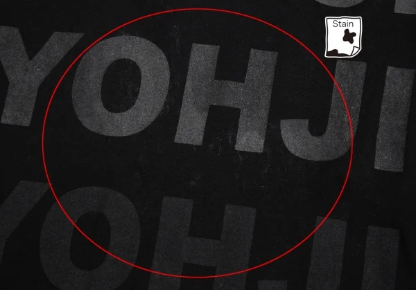 ヨウジヤマモトYohji Yamamoto 製品染めグラデーションタイポグラフィプリントTシャツ 黒3 K-83046_008