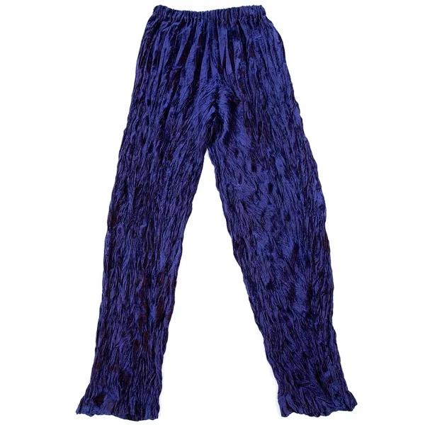 イッセイミヤケISSEY MIYAKEベロアシワ加工パンツ マルチM K-83073_001