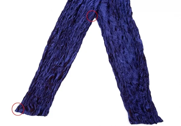 イッセイミヤケISSEY MIYAKEベロアシワ加工パンツ マルチM K-83073_004