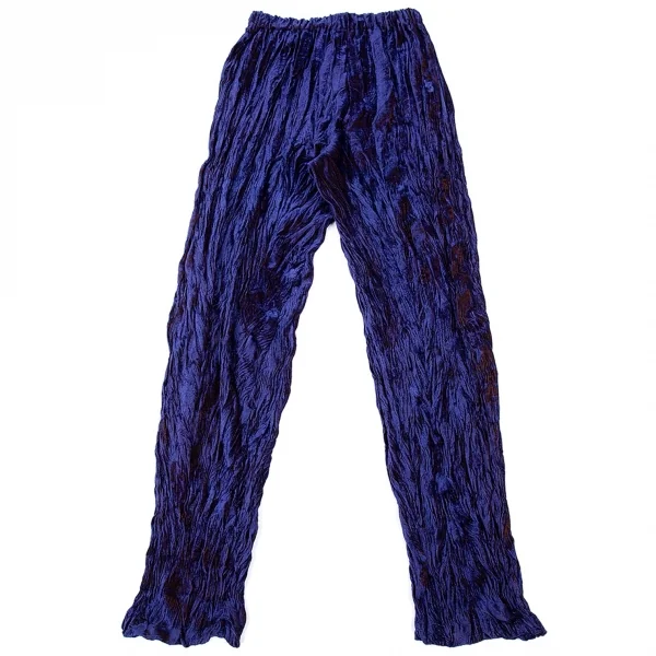 イッセイミヤケISSEY MIYAKEベロアシワ加工パンツ マルチM K-83073_009
