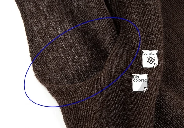 イッセイミヤケペルマネンテISSEY MIYAKEPERMANENTE リネンローゲージレイヤータンクトップチュニック 茶M K-83085_004