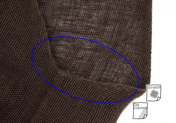 イッセイミヤケペルマネンテISSEY MIYAKEPERMANENTE リネンローゲージレイヤータンクトップチュニック 茶M K-83085_005