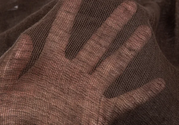 イッセイミヤケペルマネンテISSEY MIYAKEPERMANENTE リネンローゲージレイヤータンクトップチュニック 茶M K-83085_009