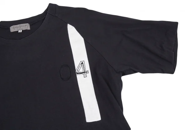 ヨウジヤマモト プールオムYohji Yamamoto POUR HOMME ライン切替ラグランTシャツ 紺3 K-83121_003