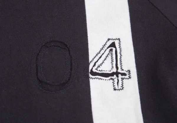 ヨウジヤマモト プールオムYohji Yamamoto POUR HOMME ライン切替ラグランTシャツ 紺3 K-83121_004