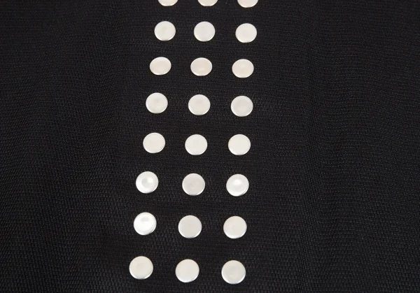 コムデギャルソン オムプリュス エバーグリーンCOMME des GARCONS HOMME PLUS EVER GREEN 裏ピラミッドスタッズメッシュTシャツ 黒M K-83137_005