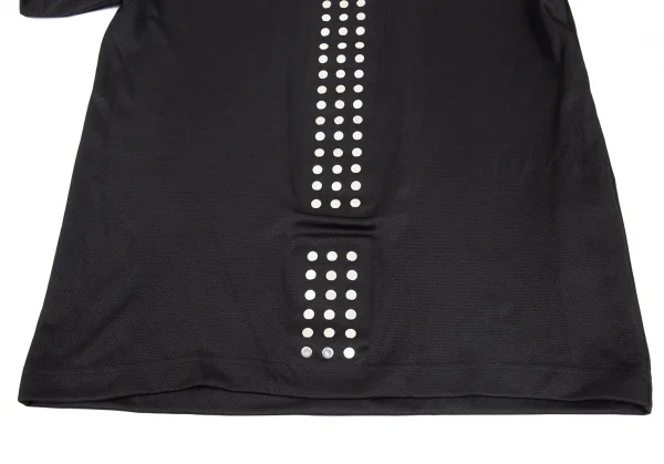 コムデギャルソン オムプリュス エバーグリーンCOMME des GARCONS HOMME PLUS EVER GREEN 裏ピラミッドスタッズメッシュTシャツ 黒M K-83137_006