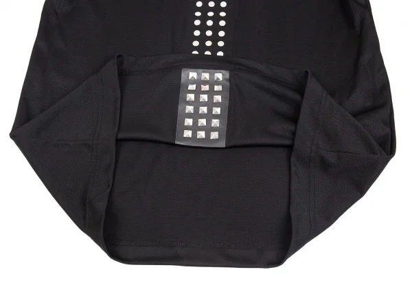コムデギャルソン オムプリュス エバーグリーンCOMME des GARCONS HOMME PLUS EVER GREEN 裏ピラミッドスタッズメッシュTシャツ 黒M K-83137_007