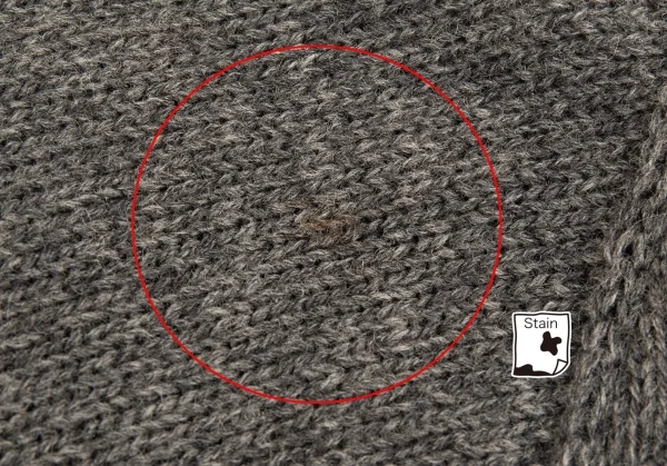 コムデギャルソン オムプリュスCOMME des GARCONS HOMME PLUS バイアス使いローゲージニットセーター グレーM位 K-83162_004