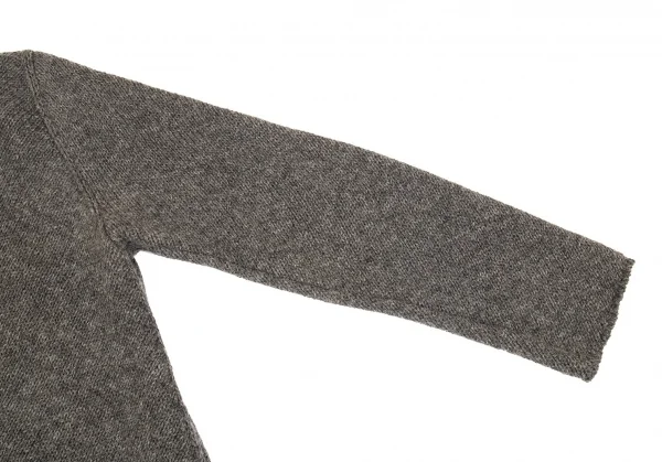 コムデギャルソン オムプリュスCOMME des GARCONS HOMME PLUS バイアス使いローゲージニットセーター グレーM位 K-83162_005