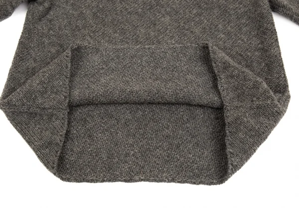 コムデギャルソン オムプリュスCOMME des GARCONS HOMME PLUS バイアス使いローゲージニットセーター グレーM位 K-83162_008