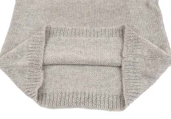 コムデギャルソン オムプリュスCOMME des GARCONS HOMME PLUS ビッグシルエットハイネックアルパカニットセーター ライトグレーM位 K-83163_007