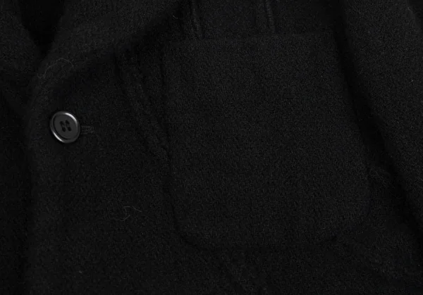 コムデギャルソン オムプリュスCOMME des GARCONS HOMME PLUS ウール製品染めカーブ切替ジャケット 黒L K-83175_004