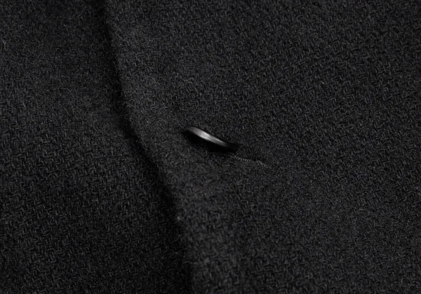 コムデギャルソン オムプリュスCOMME des GARCONS HOMME PLUS ウール製品染めカーブ切替ジャケット 黒L K-83175_007