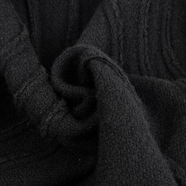 コムデギャルソン オムプリュスCOMME des GARCONS HOMME PLUS ウール製品染めカーブ切替ジャケット 黒L K-83175_016