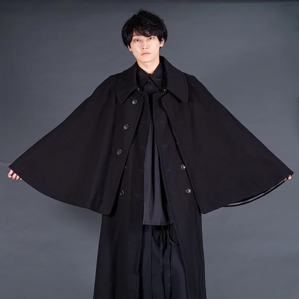 コムデギャルソンオムプリュス 黒 ジャケット ダブル ロングコート COMME des GARCONS HOMME PLUS コムデギャルソンオムプリュス 22AW