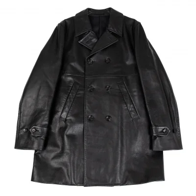 コムデギャルソン オムプリュスCOMME des GARCONS HOMME PLUS カウレザーハーフコート