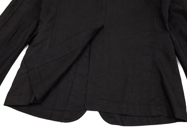 コムデギャルソン オムプリュスCOMME des GARCONS HOMME PLUS ピンクパンサー期リネン3Bジャケット 黒M K-83201_014