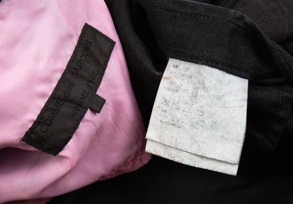 コムデギャルソン オムプリュスCOMME des GARCONS HOMME PLUS ピンクパンサー期リネン3Bジャケット 黒M K-83201_019