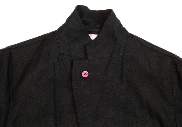 コムデギャルソン オムプリュスCOMME des GARCONS HOMME PLUS ピンクパンサー期リネン3Bジャケット 黒M K-83201_004