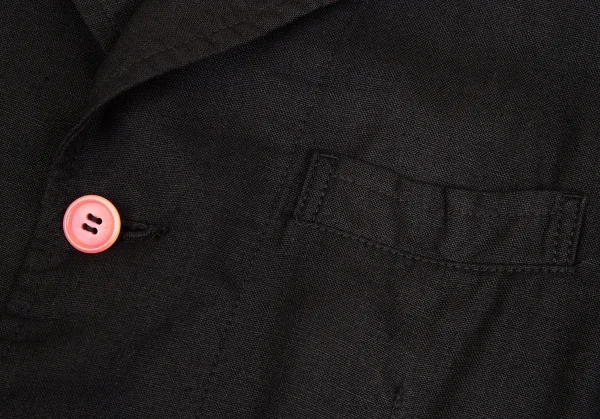 コムデギャルソン オムプリュスCOMME des GARCONS HOMME PLUS ピンクパンサー期リネン3Bジャケット 黒M K-83201_005