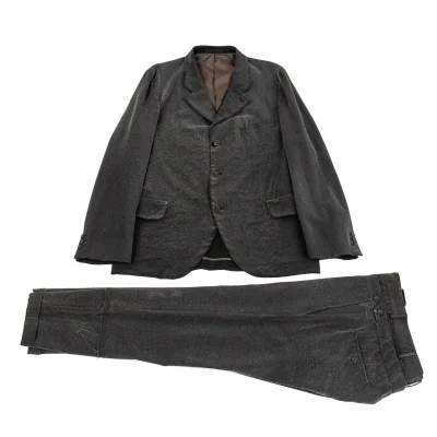 コムデギャルソン オムプリュスCOMME des GARCONS HOMME PLUS ウール汚し加工セットアップスーツ