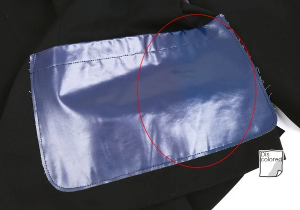 コムデギャルソン オムプリュスCOMME des GARCONS HOMME PLUS ウールギャバフェイクレザーパッチポケットジャケット 黒M K-83249_011