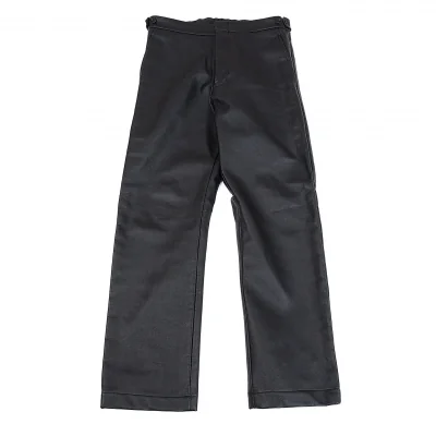 コムデギャルソン オムプリュスCOMME des GARCONS HOMME PLUS フェイクレザーパンツ 黒