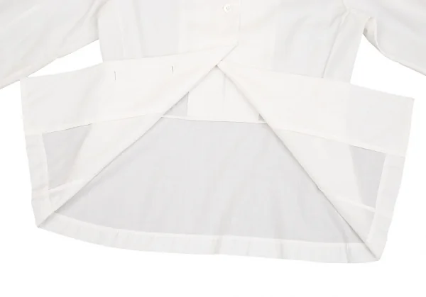 イッセイミヤケペルマネンテISSEY MIYAKE PERMANENTE 切替デザインポリシャツ 白2 K-83284_010