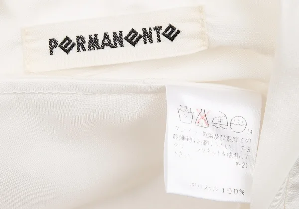 イッセイミヤケペルマネンテISSEY MIYAKE PERMANENTE 切替デザインポリシャツ 白2 K-83284_019