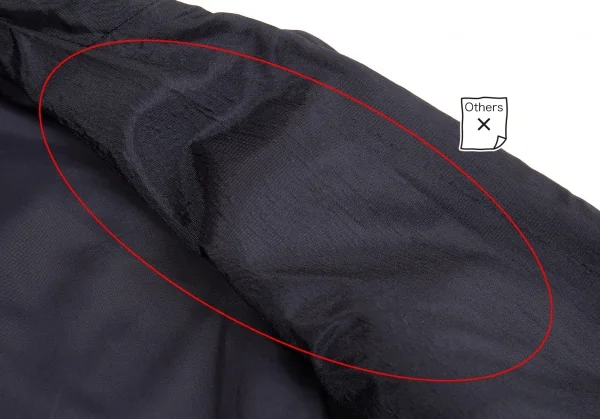 ローブドシャンブル コムデギャルソンrobe de chambre COMME des GARCONS レーヨンロングジャケット 紺M位 K-83333_012