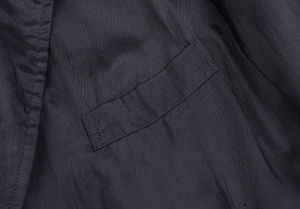 ローブドシャンブル コムデギャルソンrobe de chambre COMME des GARCONS レーヨンロングジャケット 紺M位 K-83333_004