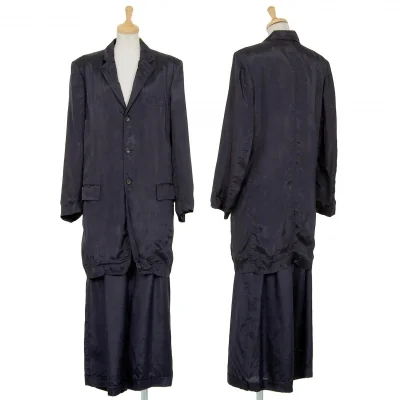 ローブドシャンブル コムデギャルソンrobe de chambre COMME des GARCONS レーヨンセットアップ