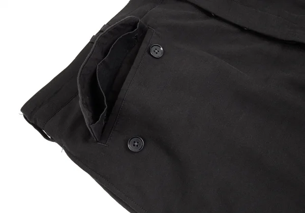 ヨウジヤマモト プールオムYohji Yamamoto POUR HOMME コットンリバーシブルパイルパンツ 黒6 K-83453_012