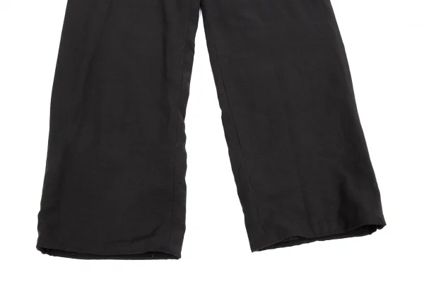 ヨウジヤマモト プールオムYohji Yamamoto POUR HOMME コットンリバーシブルパイルパンツ 黒6 K-83453_013