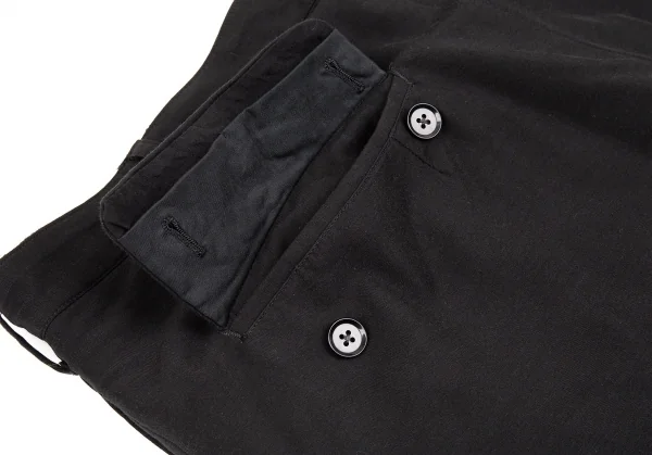 ヨウジヤマモト プールオムYohji Yamamoto POUR HOMME コットンリバーシブルパイルパンツ 黒6 K-83453_017