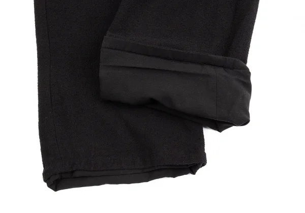 ヨウジヤマモト プールオムYohji Yamamoto POUR HOMME コットンリバーシブルパイルパンツ 黒6 K-83453_007