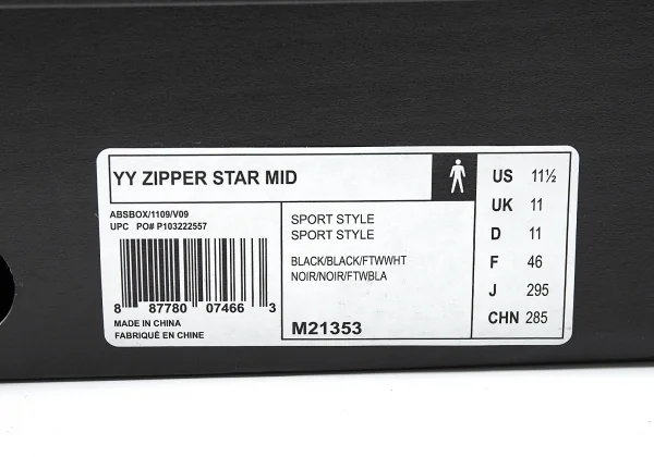 Yohji Yamamoto POUR HOMME adidas ZIPPER STAR MID K-83486_016