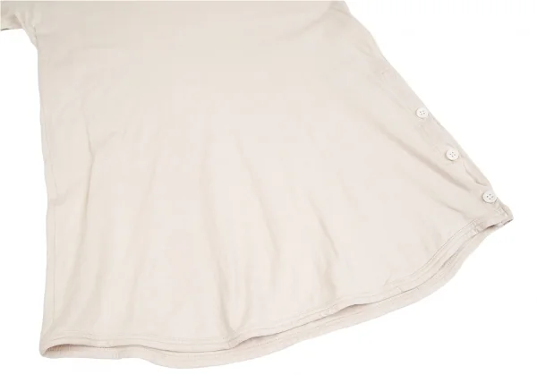 ワイズフォーメンY's for men 裾ボタンラウンドカットTシャツ 生成り3 K-83500_005