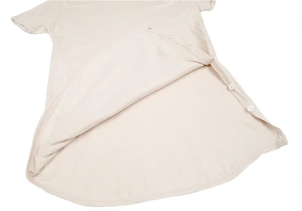 ワイズフォーメンY's for men 裾ボタンラウンドカットTシャツ 生成り3 K-83500_007