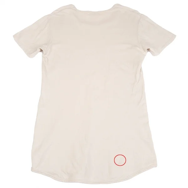 ワイズフォーメンY's for men 裾ボタンラウンドカットTシャツ 生成り3 K-83500_008