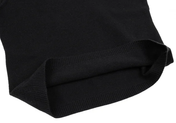 ジジリgigli リブ切替半袖ニット 黒38(M) K-83524_008