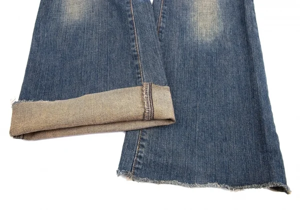 D&G クラッシュ加工デニムパンツ インディゴ26 K-83543_011