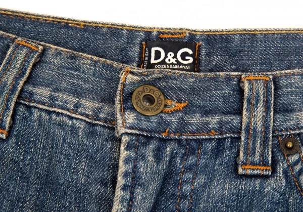 D&G クラッシュ加工デニムパンツ インディゴ26 K-83543_004