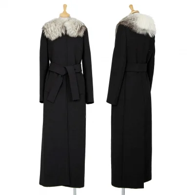 ドルチェ&ガッバーナDOLCE&GABBANA 裏タイガーファー襟コート