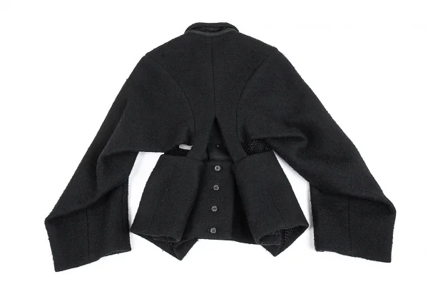 ヨウジヤマモト ファムYohji Yamamoto FEMME縮絨裏ネットデザイン