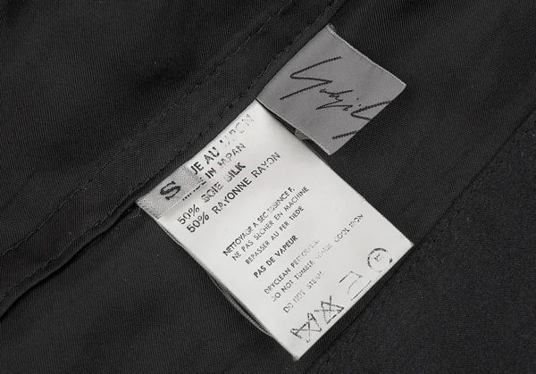 Yohji Yamamoto FEMME Silk Satin Wide Sleeve Jacket K-83577_017