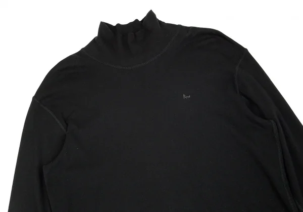 パパスPapas ハイネック天竺長袖カットソー 黒52LL K-83612_002