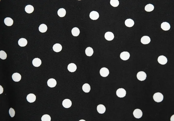 グッドデザインショップ コムデギャルソンGOOD DESIGN SHOP COMME des GARCONS ドット丸襟コットンシャツ 黒XS K-83643_012