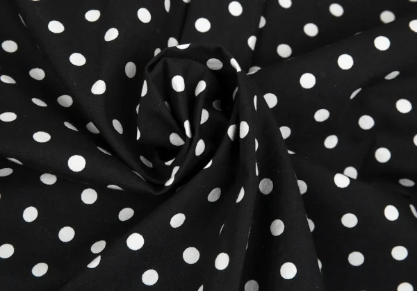 グッドデザインショップ コムデギャルソンGOOD DESIGN SHOP COMME des GARCONS ドット丸襟コットンシャツ 黒XS K-83643_013